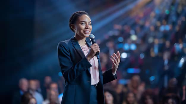 Engaging Speaker on Stage